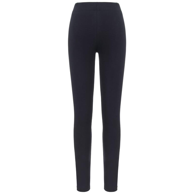 kappa pantaloni da donna in cotone blu da fitness