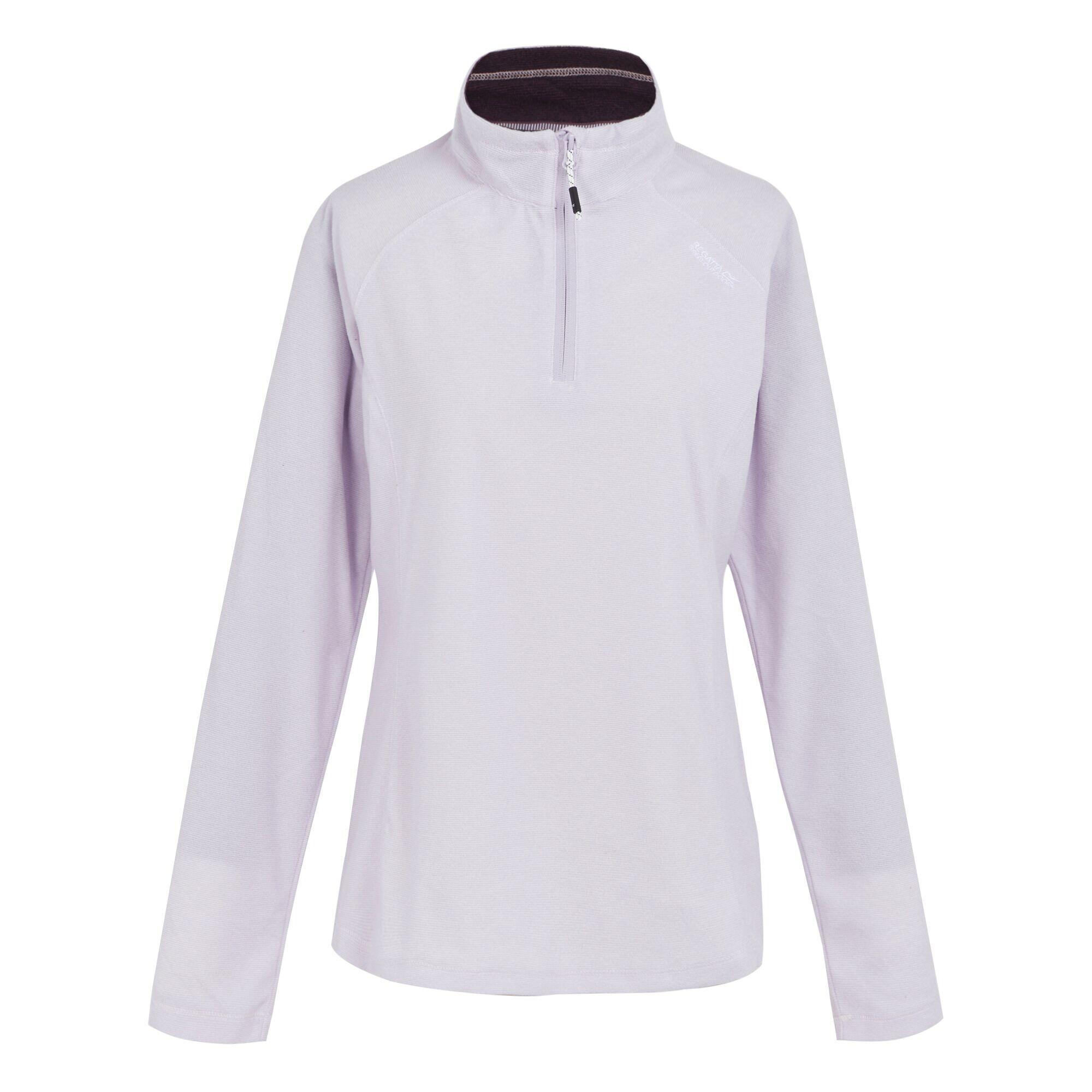 REGATTA Great Outdoors Womens/Ladies Montes Half Zip Fleece Top (Lilac Frost)