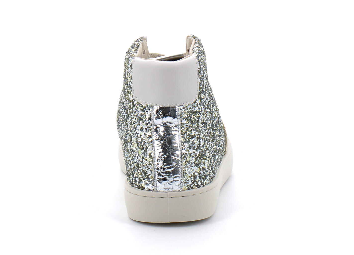 Baskets montantes à lacets et à paillettes pour femme 1126189 4/6
