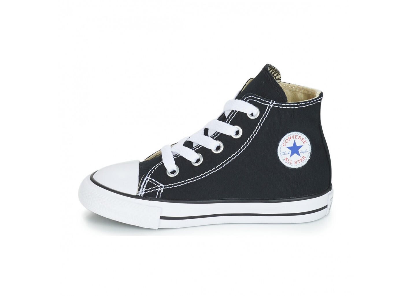 Scarpe da ginnastica per bambini Converse Chuck Taylor nere 4/7