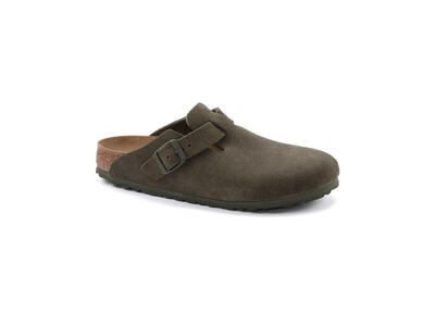 Zuecos Mujer Birkenstock Boston Leve Gris