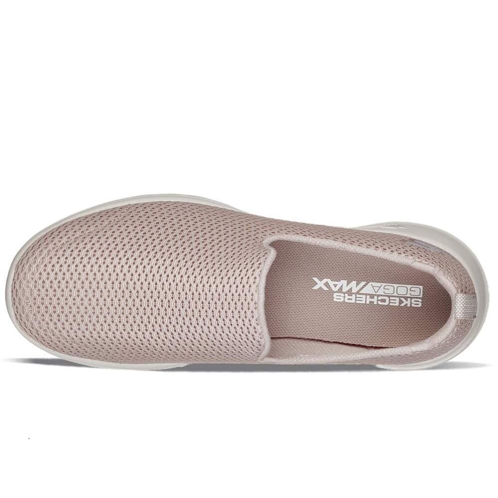 SKECHERS GO WALK JOY instap-sneaker, textiel-mesh, bruin-mulberry 5/5