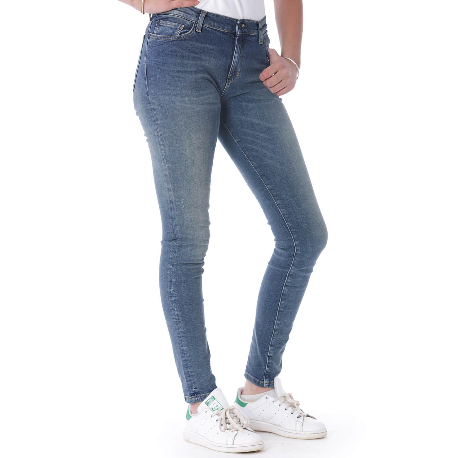 Jean coupe slim Vintage femme 3/4