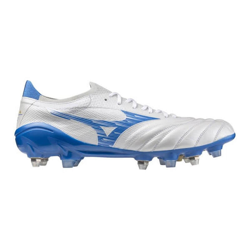 Botas De Fútbol Mizuno Morelia Neo Iv B Elite Mix Blancas Y Azules