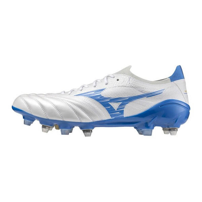 Botas De Fútbol Mizuno Morelia Neo Iv B Elite Mix Blancas Y Azules