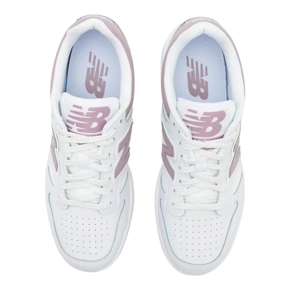 Zapatos New Balance BB480 Blanco/Borgoña 5/6