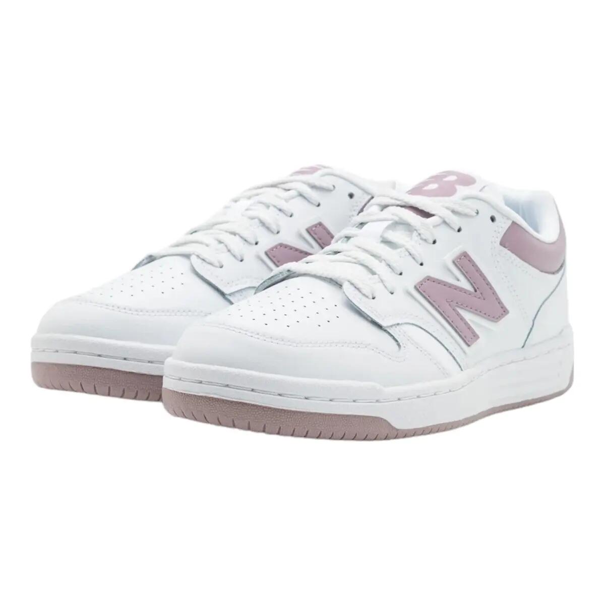 Zapatos New Balance BB480 Blanco/Borgoña 2/6
