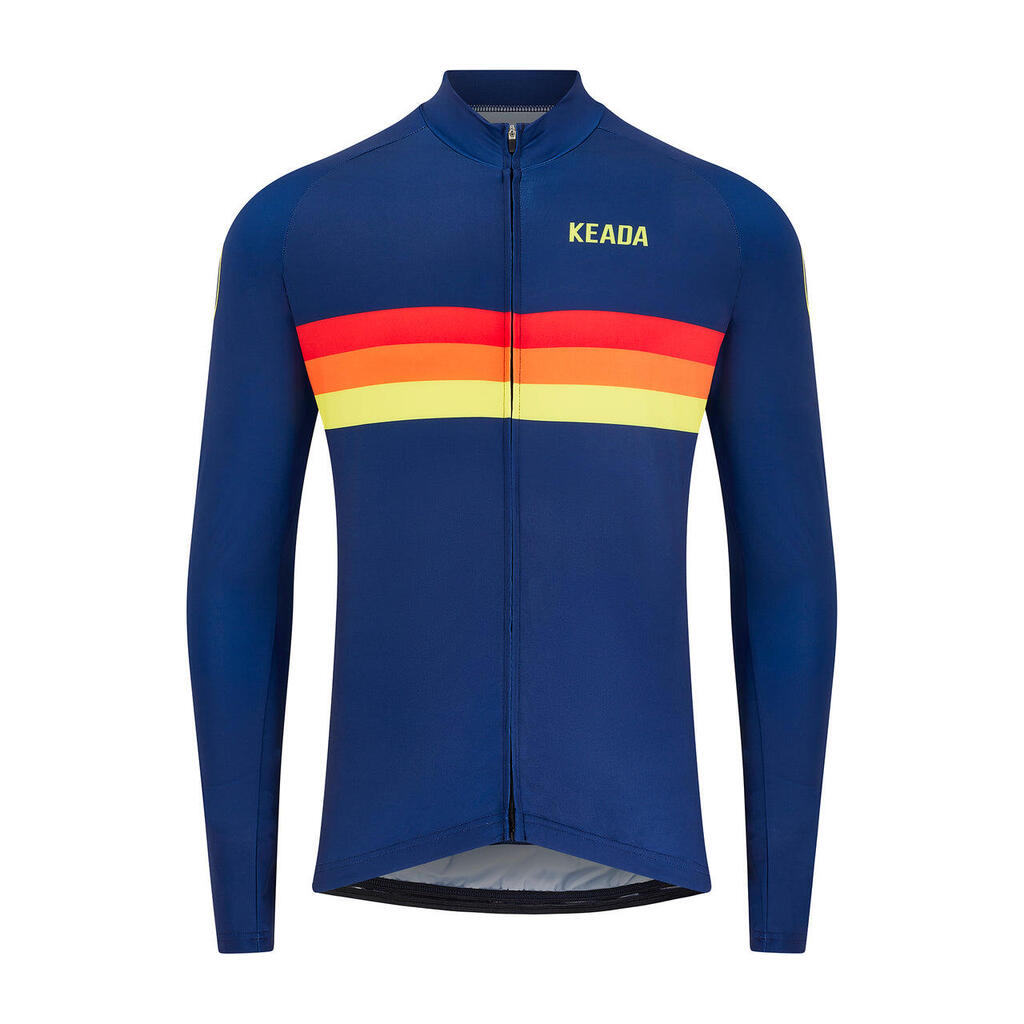 Mens Long Sleeved Cycling Jersey - Sunrise