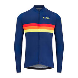 Maillot cyclisme Sunrise Keada manches longues race-fit bleu