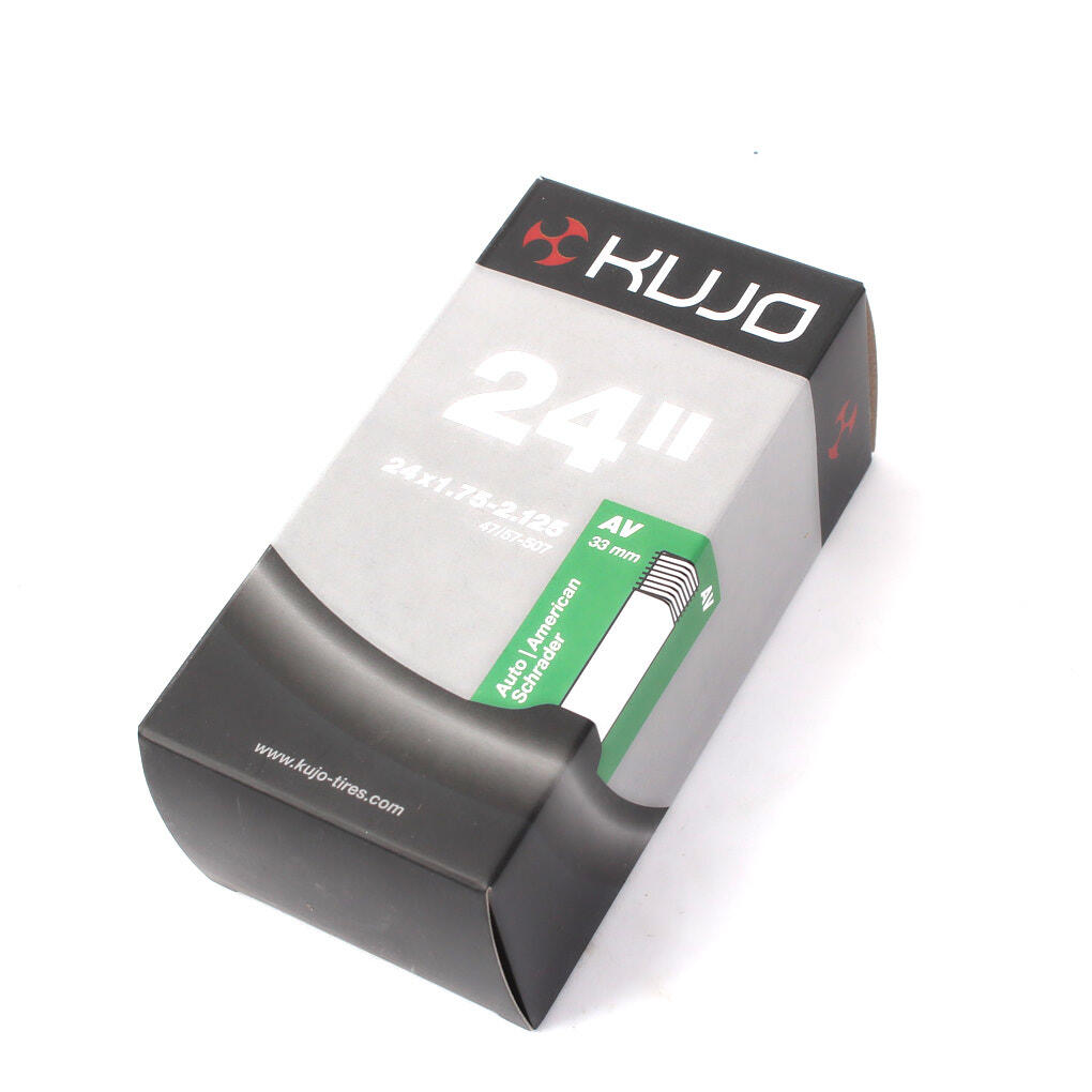 24-inch KUJO bicycle inner tube x 1.75–2.125-inch AV