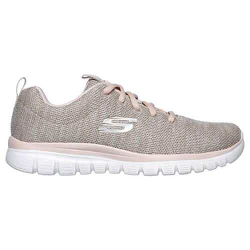 Sapatilhas de desporto mulher skechers graceful-twisted fortune bege