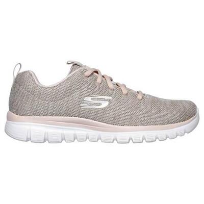 Sportschoenen voor dames skechers graceful-twisted fortune beige