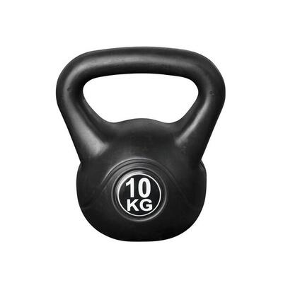 Kettlebell 2 kg - Plastica - per interni ed esterni - Nero