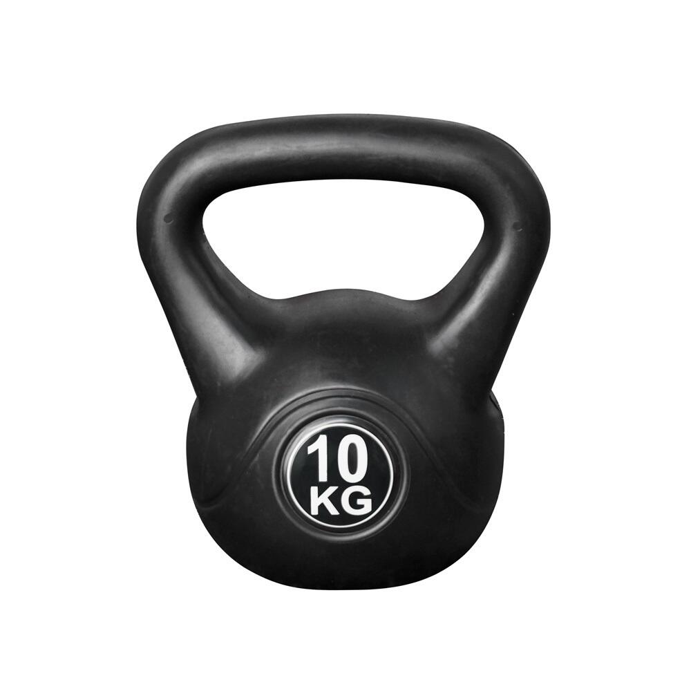 Haltere Kettlebell de Plástico - Preto - 10 kg