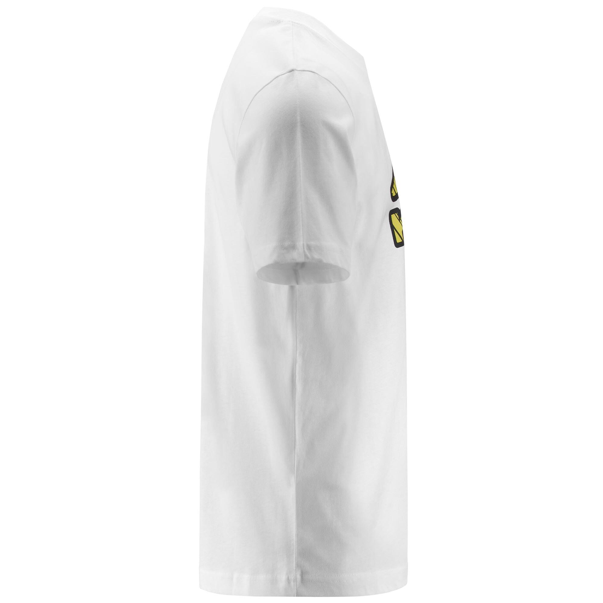 Camiseta hombre algodón blanco gimnasio 2/5