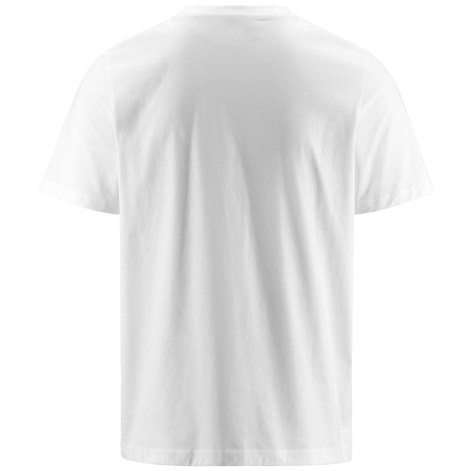 Camiseta hombre algodón blanco gimnasio 3/5