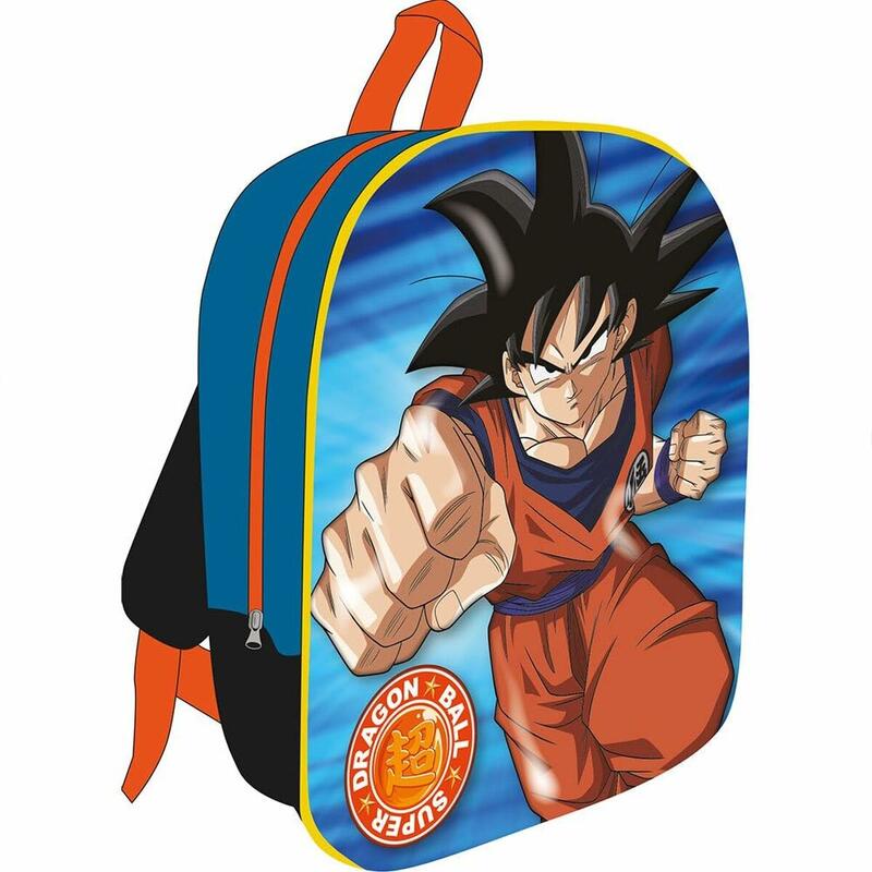 Mochila Escolar 3D Dragon Ball Azul