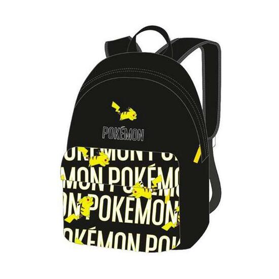Mochila Escolar Pokémon Pikachu Negro