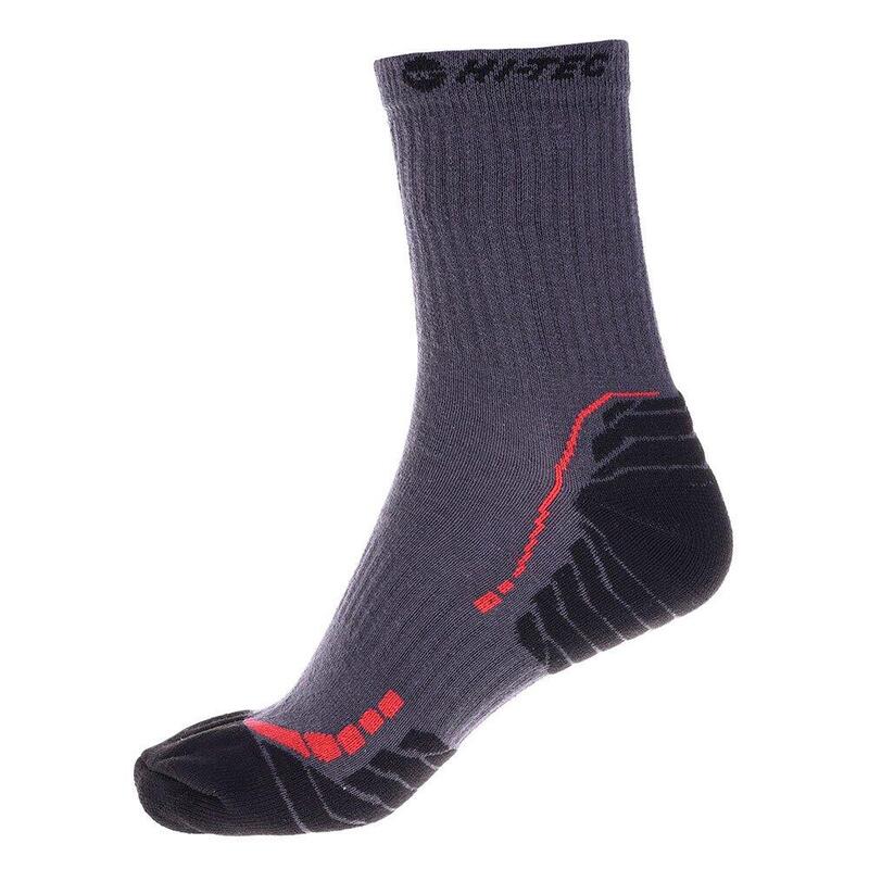 Chaussettes RANAS Adulte (Gris foncé / Noir / Rouge)