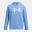 Blusão com Capuz Feminino UA Rival Fleece Azul Claro Grande Logo Under Armour