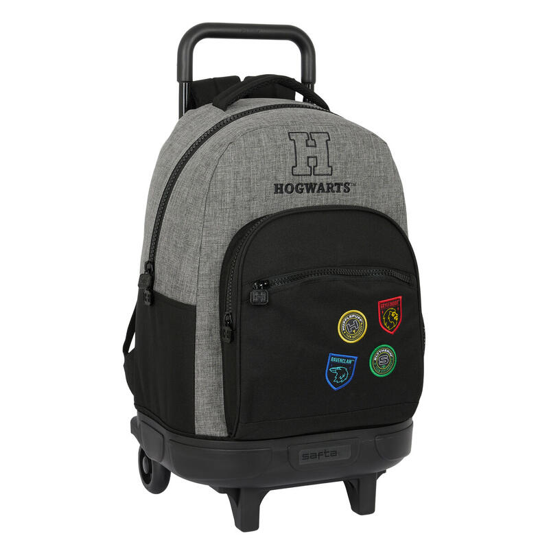 Mochila Escolar con Ruedas Harry Potter House of champions Negro