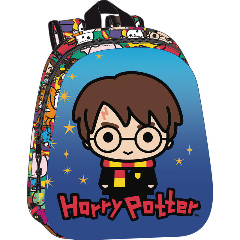 Mochila Escolar Harry Potter Azul