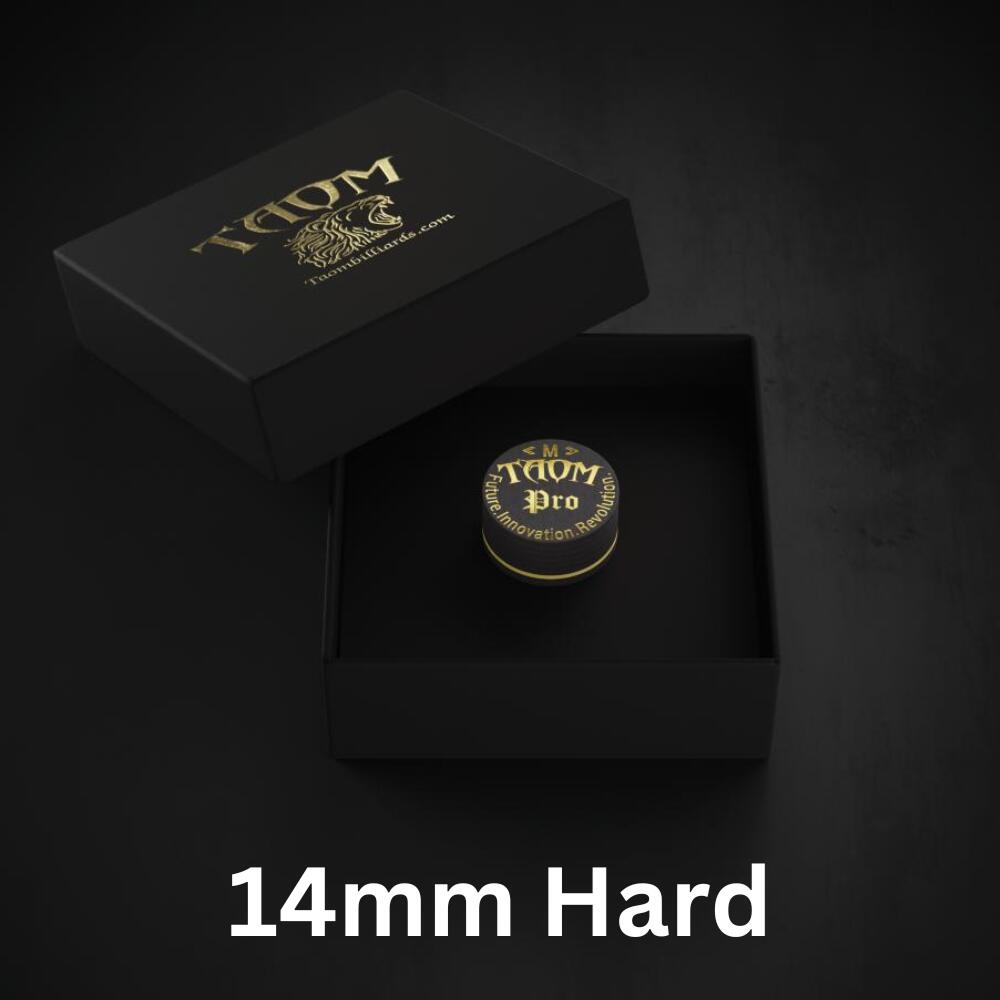 TAOM PRO Tip Pool Snooker Billiard Cue Tip 14MM HARD