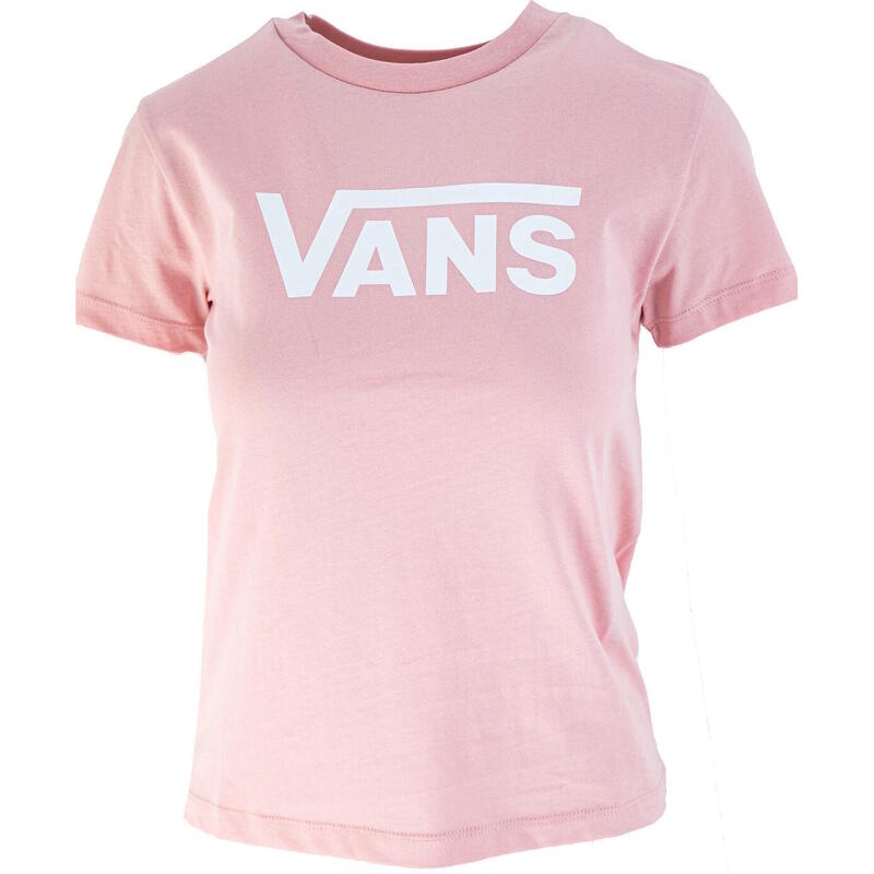 T-shirt Vans Drop V SS Crew-b, Rose, Femmes