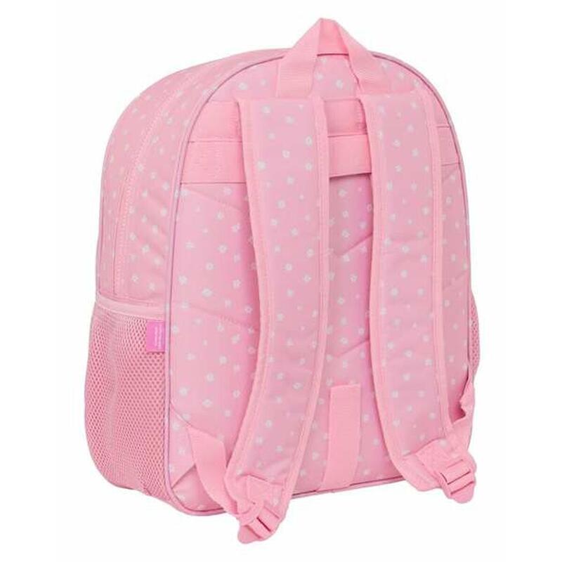 Mochila Escolar Glow Lab Sweet home Rosa