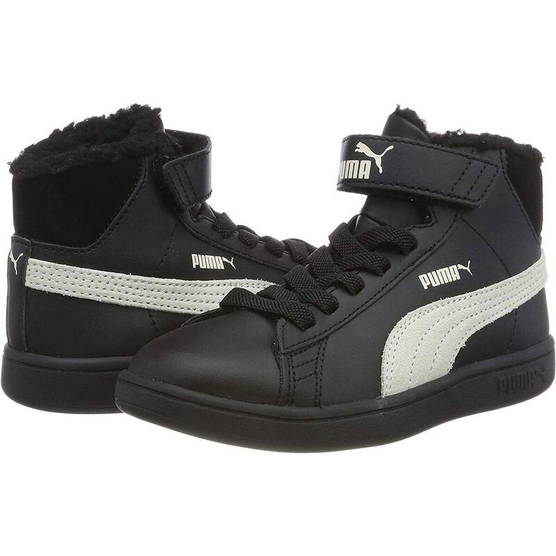Baskets mode Garcon SMASH V2 MID L FUR Noir