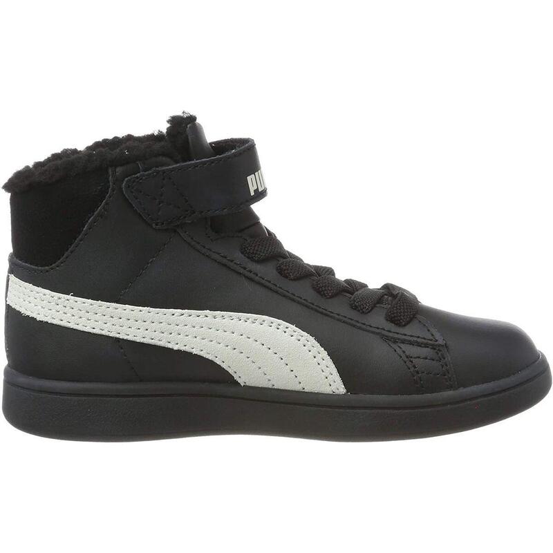 Baskets mode Garcon SMASH V2 MID L FUR Noir