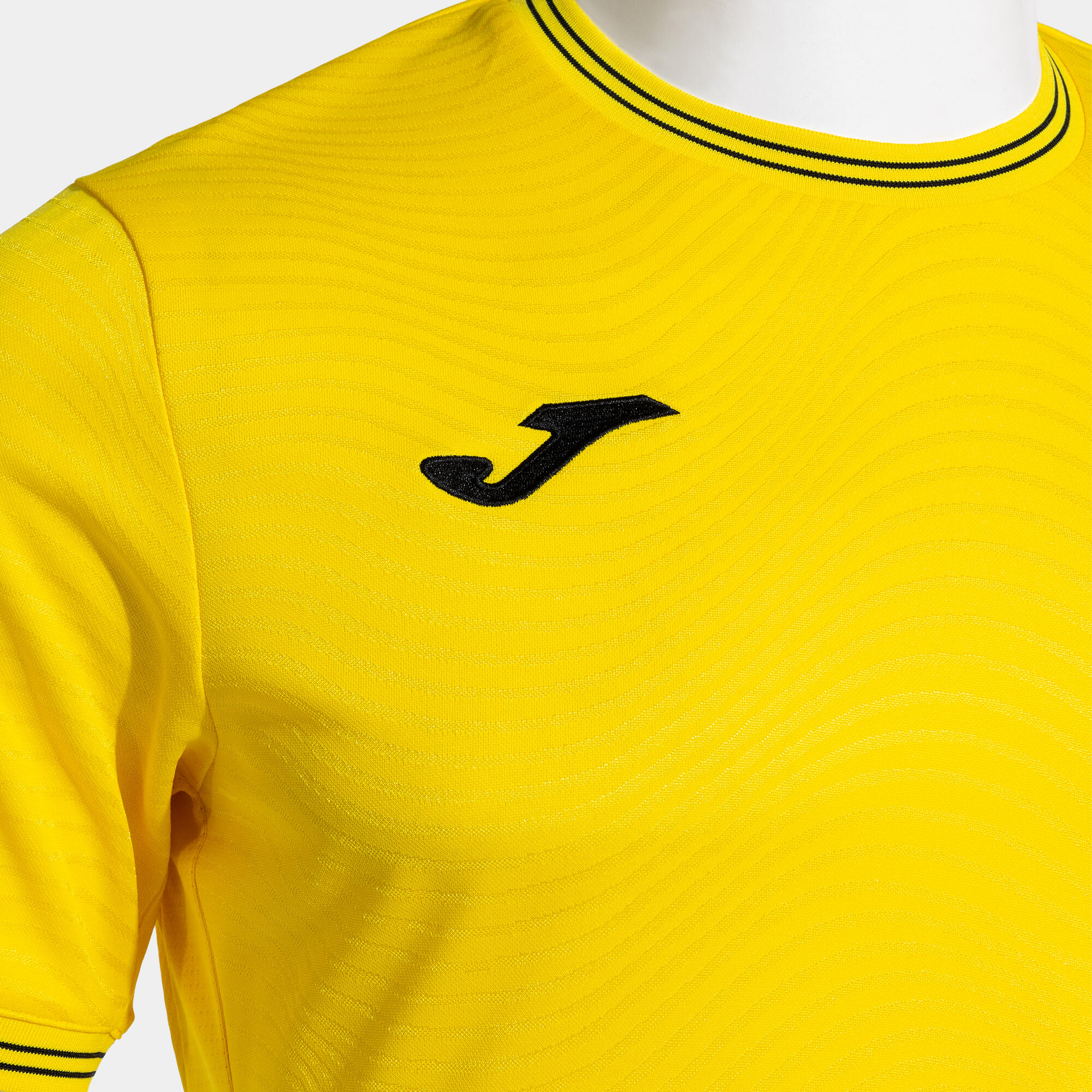 Maillot Manches Courtes Football Homme Joma Toletum V Jaune 3/5