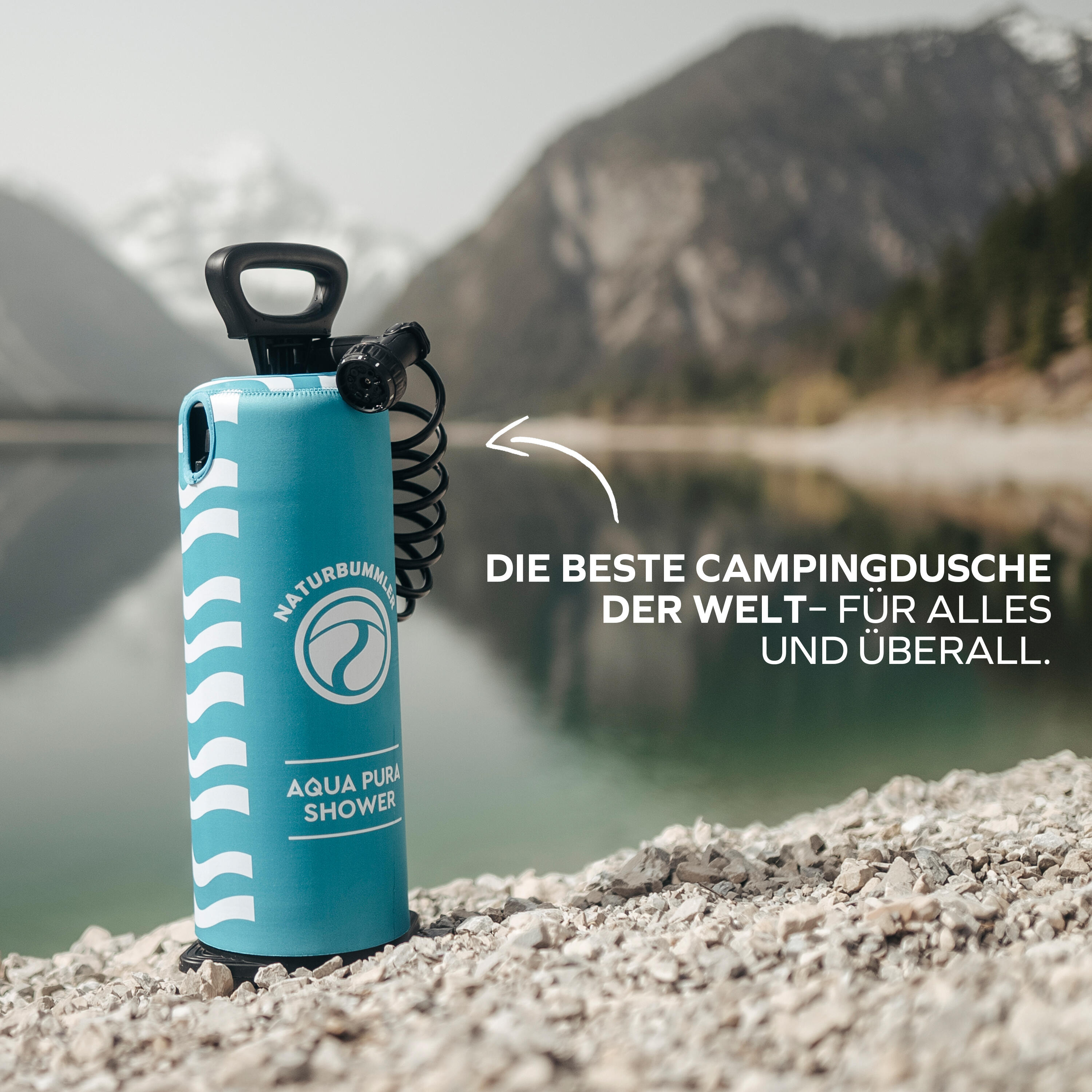 Campingdusche Aqua Pura, 8L Fassungsvermögen 2/7