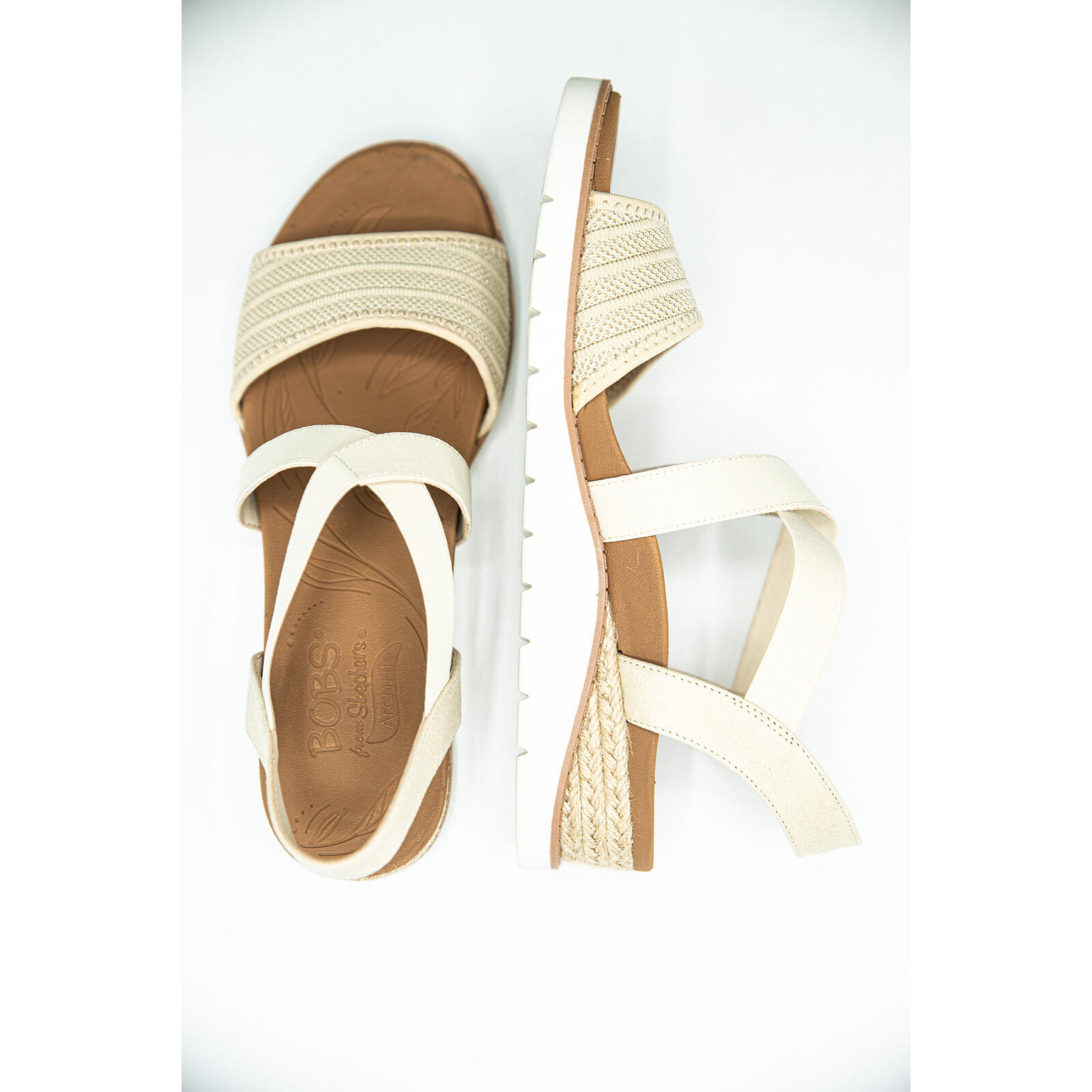 Sandalias Mujer Skechers Arch Fit Beach Kiss Beis 2/5