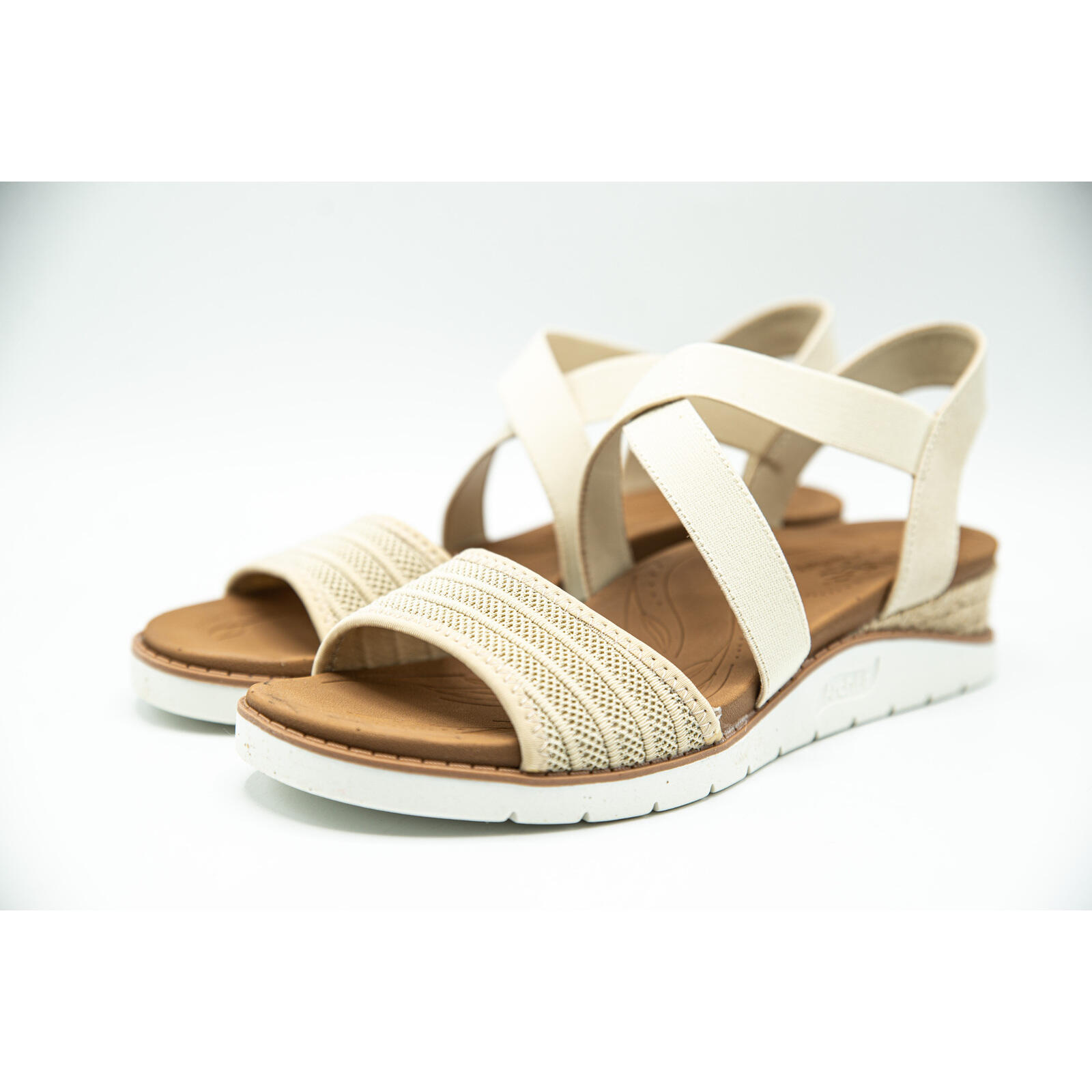 Sandalias Mujer Skechers Arch Fit Beach Kiss Beis 3/5