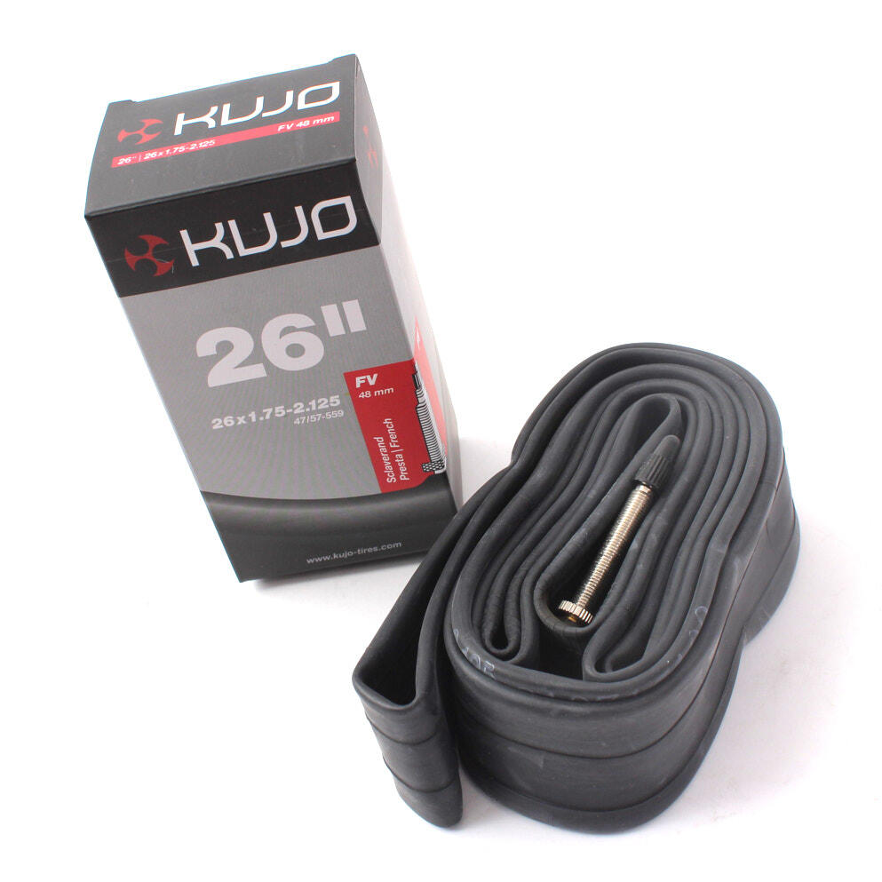 Chambre à air vélo 26 pouces KUJO x 1,75-2,125 pouces FV 2/4