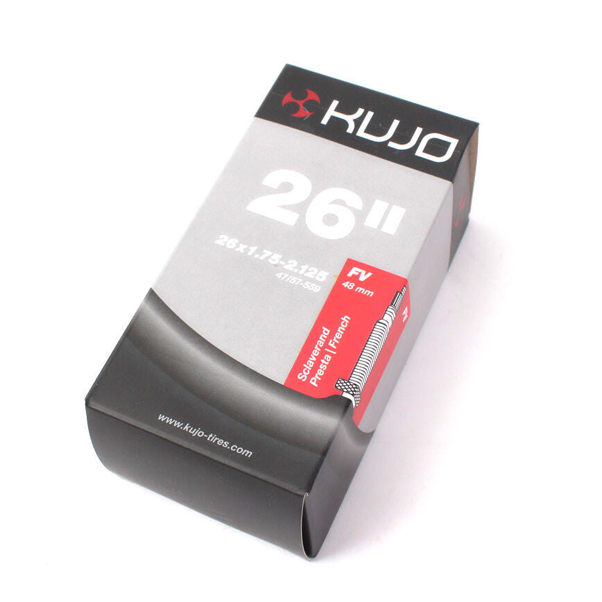 26-inch KUJO bicycle inner tube x 1.75–2.125-inch FV