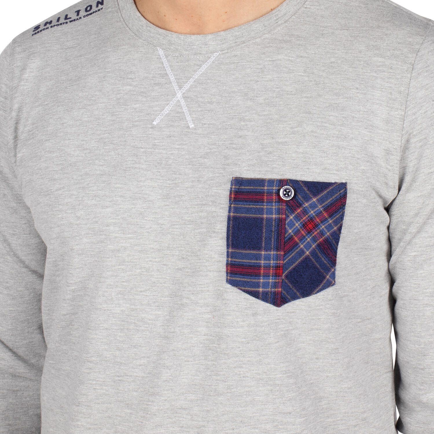 T-shirt avec poche poitrine homme 3/4