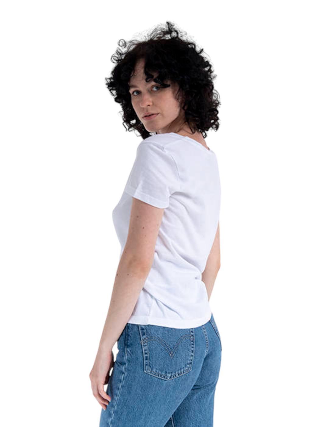 Camiseta para Mujer Levis Perfect vneck  Blanco 2/5