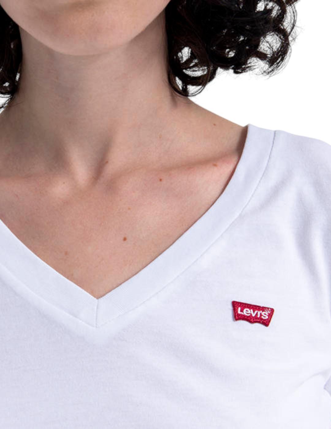Camiseta para Mujer Levis Perfect vneck  Blanco 4/5