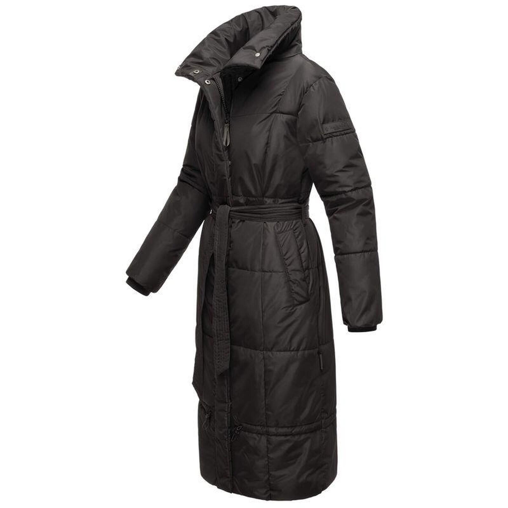 Navahoo Umay Manteau D'Hiver Long Pour Femme Matelassé Avec Capuche Et Fourrure Amovible - XS-XXL