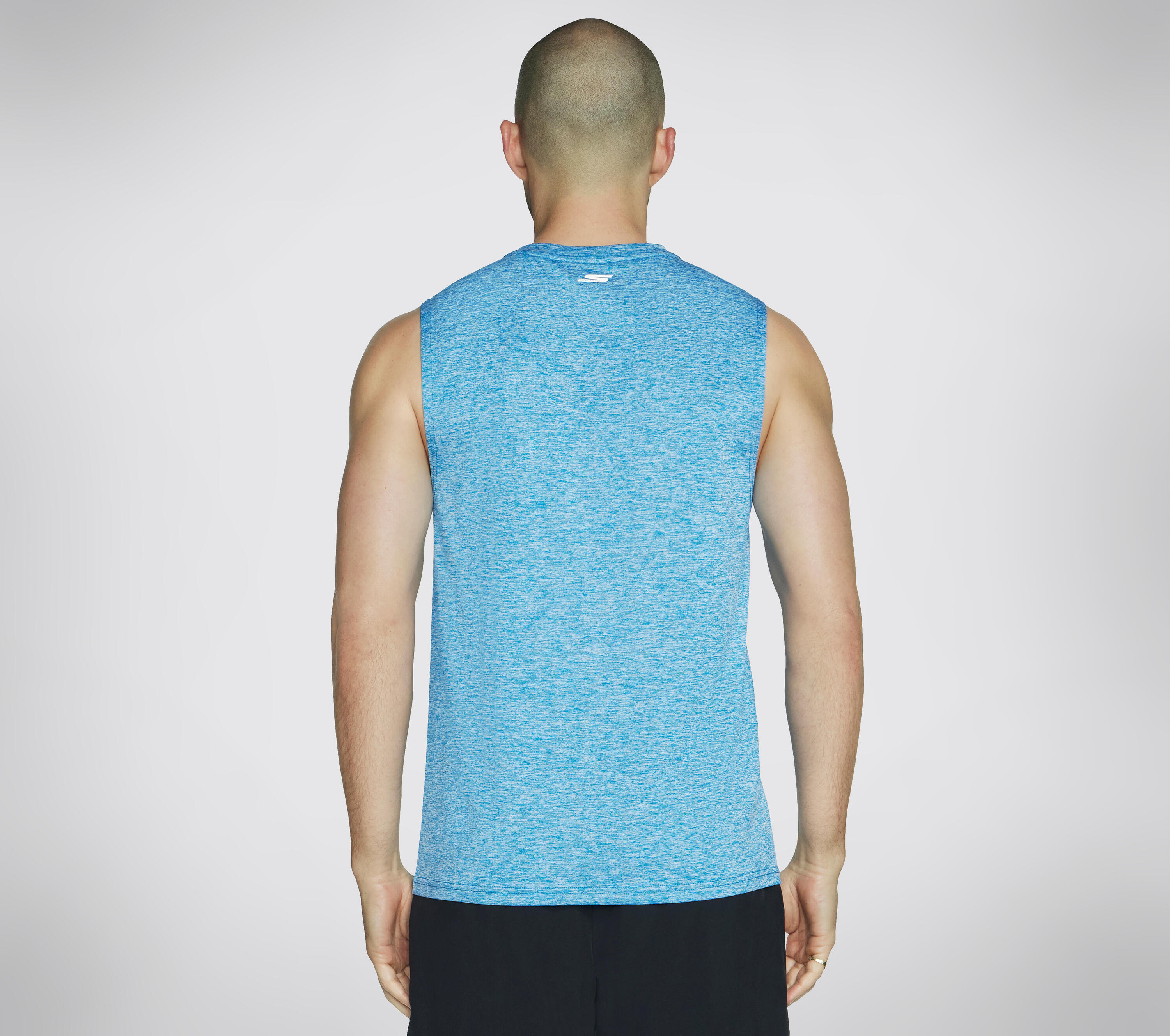 T-shirt/Débardeur GODRI CHARGE MUSCLE pour homme Bleu / Blanc 2/3