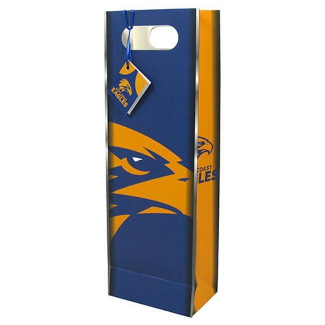 West Coast Eagles AFL Wine Bottle Gift Bag