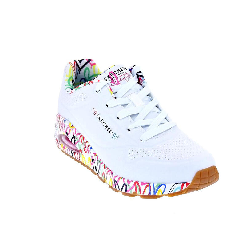 Buty na co dzień damskie SKECHERS UNO LOVING LOVE zdobienie w serca