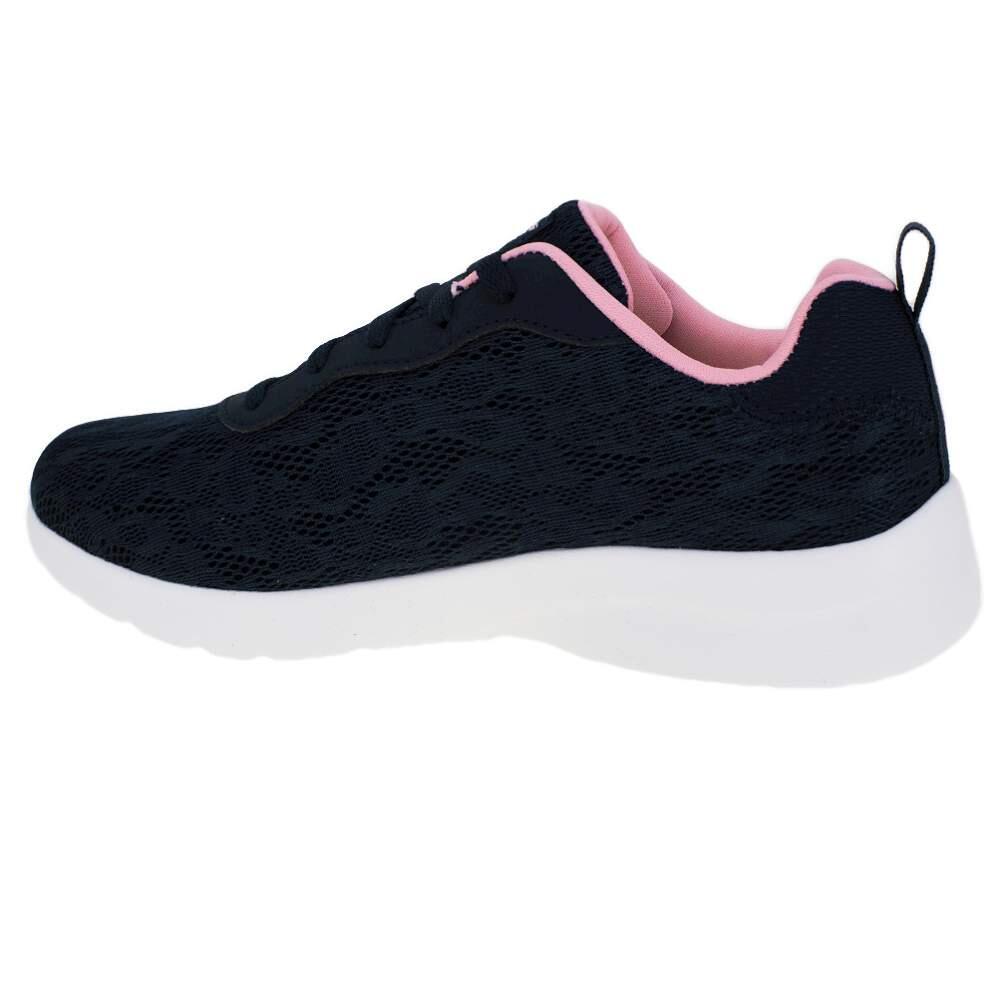 Chaussures de sport pour femme Skechers Floral Mesh Lace Up W Blue marine 5/5