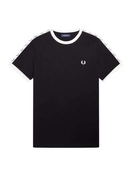 T-Shirt für Männer Fred Perry Ringer Schwarz