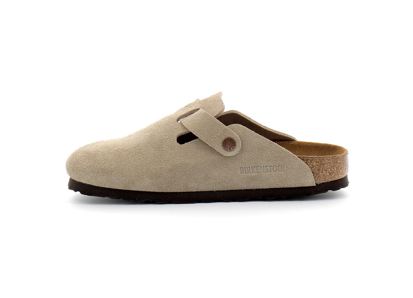 Birkenstock Boston Soft Footbed Suede Taupe 3/4