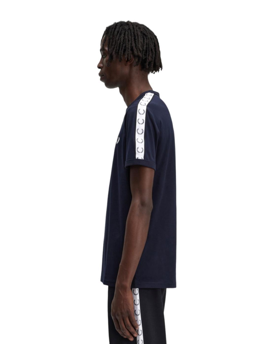 T-shirt pour homme Fred Perry Ringer Marine 5/6