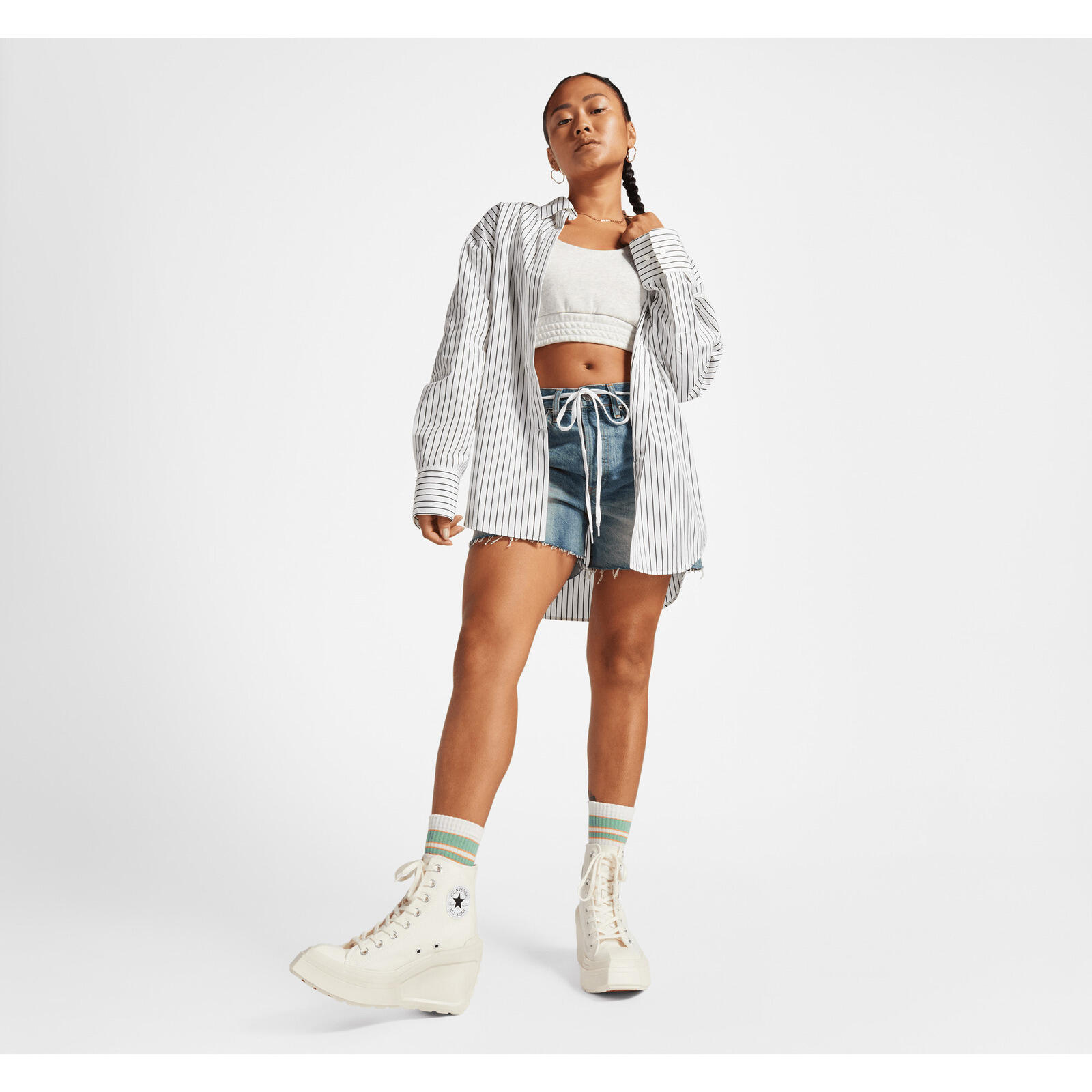 Sneakers Converse Chuck 70 De Luxe Wedge, Beige, Uniseks 3/5