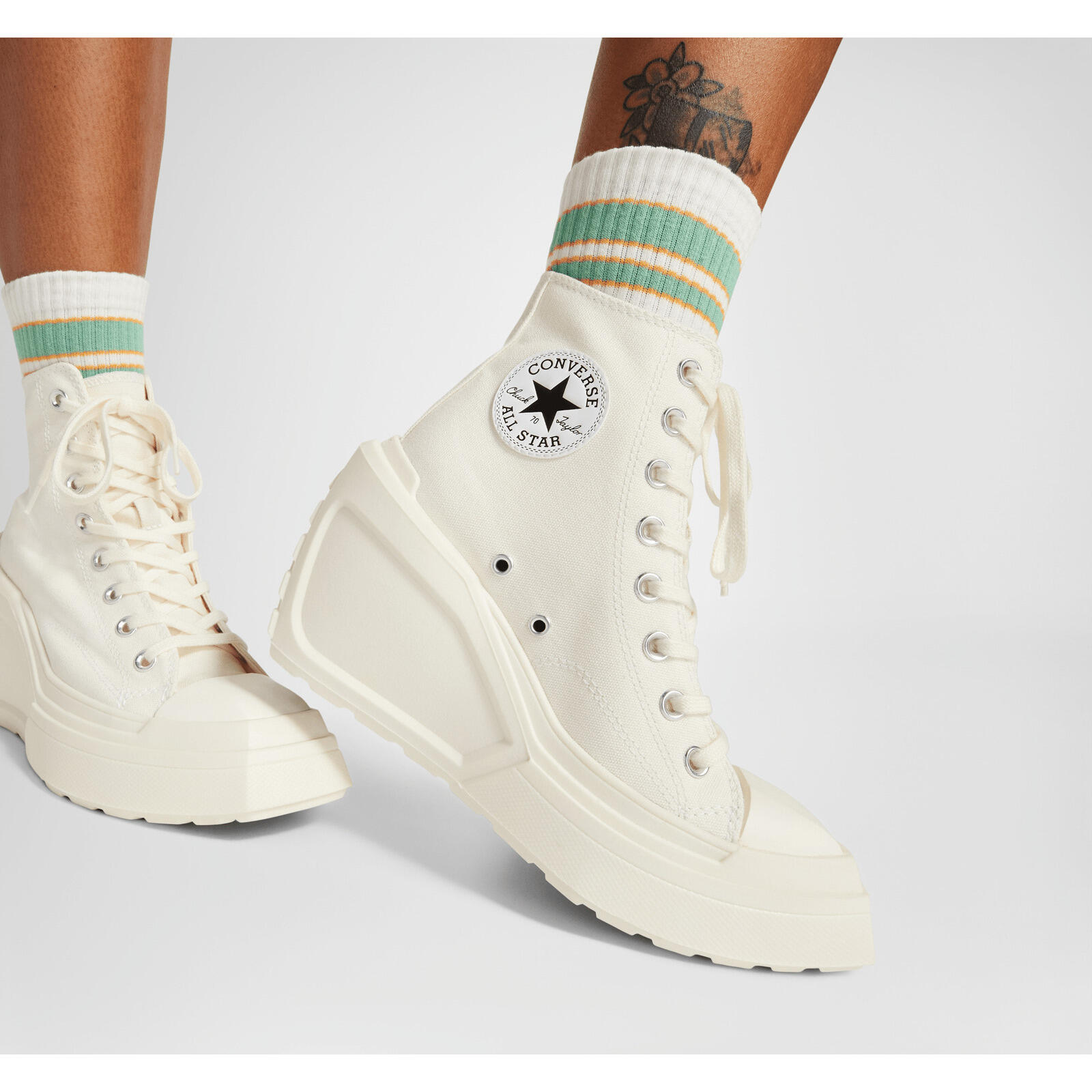 Sneakers Converse Chuck 70 De Luxe Wedge, Beige, Uniseks 4/5